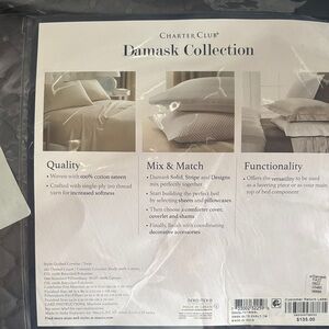 Charter Club Damask Collection Comforter Set - Cream and Gray